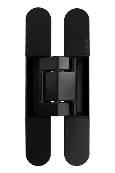 Kubi7 K7120 NO HD Charnière invisible 3D Bâtiment - Finition Noir - 120/140kg  Ep min 40mm - 1 pièce - KOBLENZ