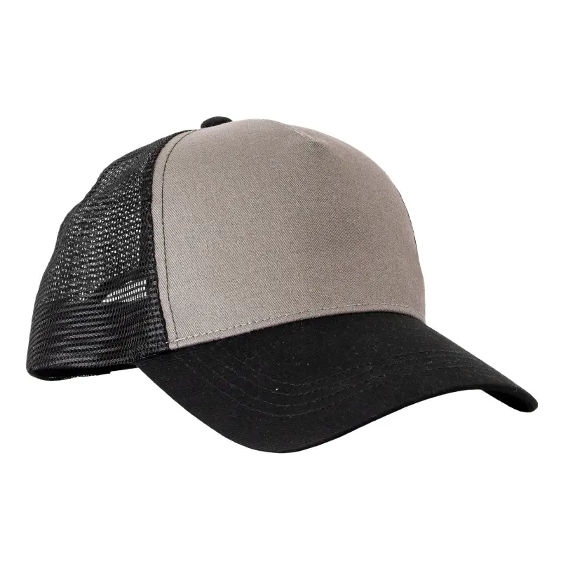 Casquette 5 pans capitole gris/noir t.u - LMA - 99143