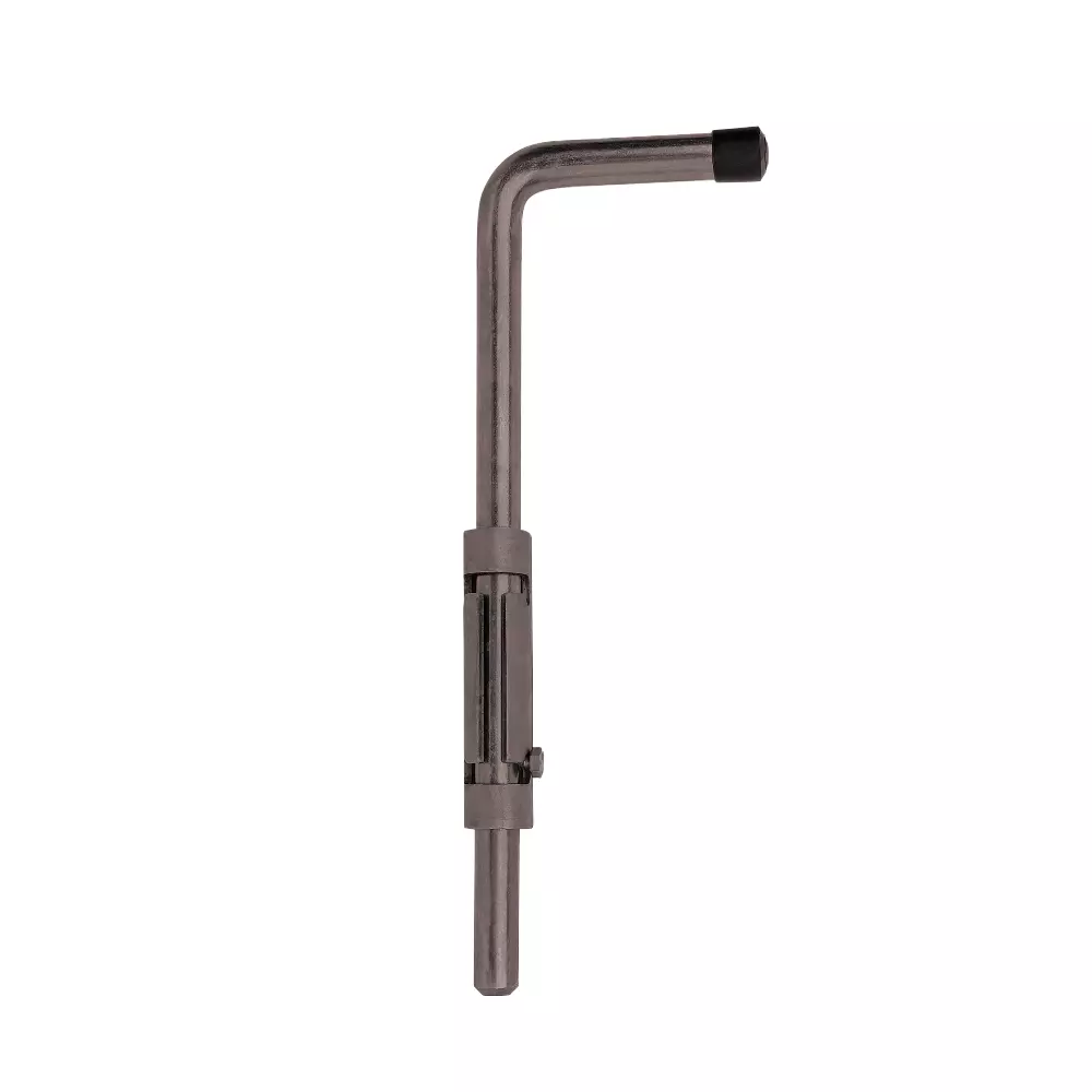 Verrou douille hyper renforcé BOURG MERMIER SA - Réglable - Bichromaté - Ø16x500 - Plaque 130x60x5 mm - 458500
