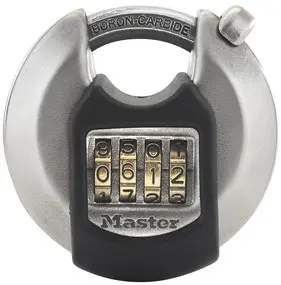 Cadenas Excell®  MASTER LOCK largeur de 70 mm avec anse protégée - M40EURDNUM