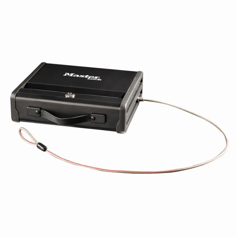 Coffre-fort compact Master Lock avec câble de fixation - format S -  PP1KML