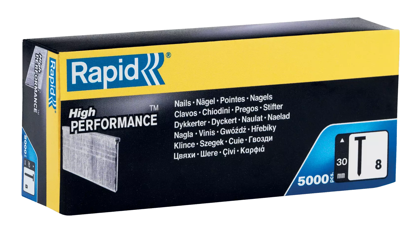 Clous galvanisés n° 8/30 mm - 5000 pièces - Boite en carton - RAPID-ISABERG - 40014273 Clous galvanisés n° 8/30 mm - 5000 pièces - Boite en carton - RAPID-ISABERG - 40014273