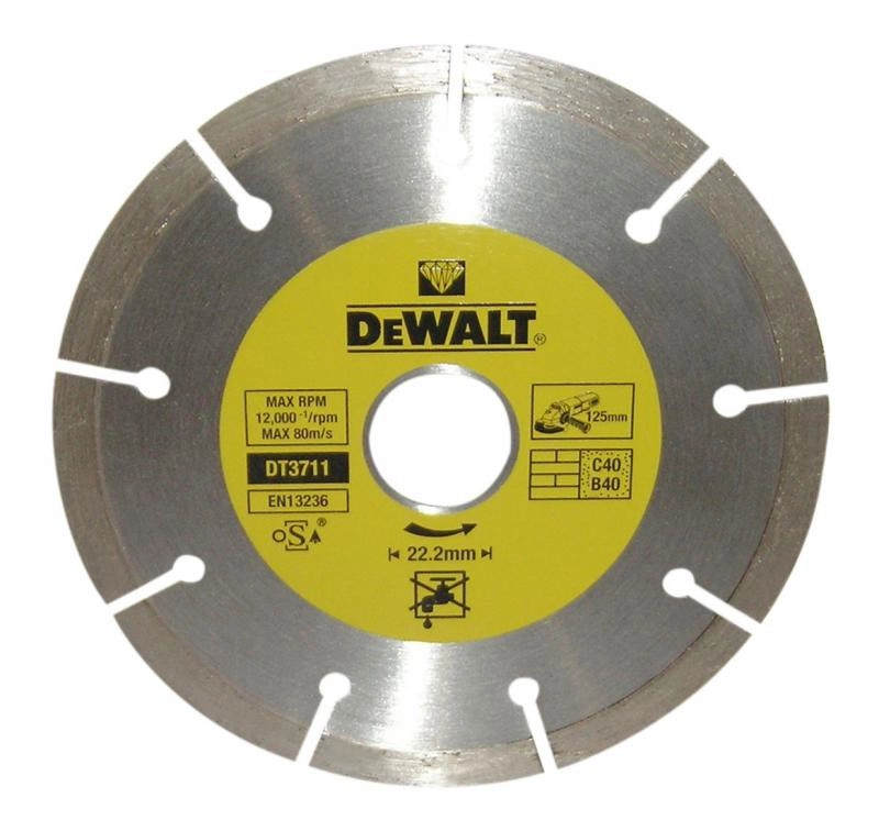Disque diamant segmenté DEWALT Ø 125 MM - DT3711