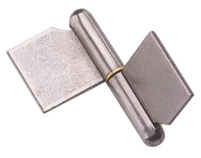 Paumelle de grille à souder MONIN - Forte lame dans l'axe - Acier décapé - 120x108 mm - 6400-643050