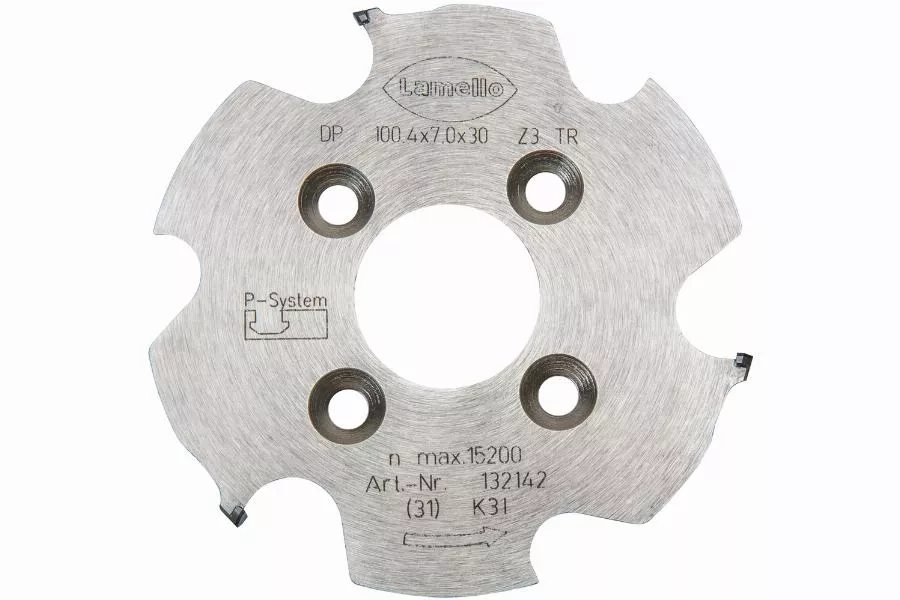 Fraise à rainurer P-system CNC DP (diamant) 100.4x7x30 mm Z3 NL 4x6.6x48 mm - LAMELLO - 132142