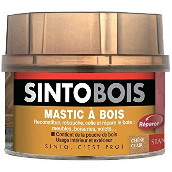 Mastic SINTOBOIS + Tube durcisseur SINTO - Chêne Clair - Boite 1 L - 23752 Mastic SINTOBOIS + Tube durcisseur SINTO - Chêne Clair - Boite 1 L - 23752