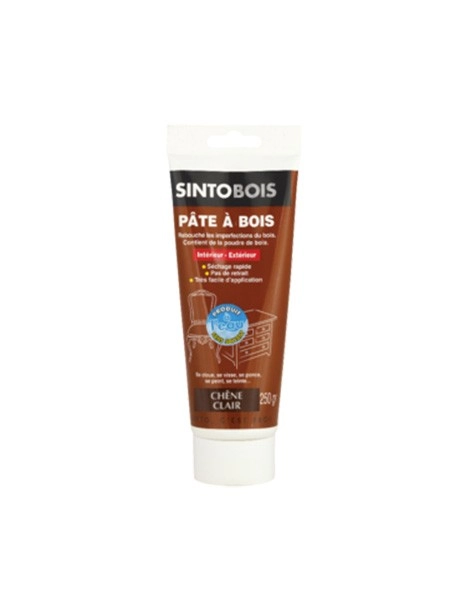 Pâte à bois à l'eau Chêne Clair Tube de 250 grammes - 37700 Pâte à bois à l'eau Chêne Clair Tube de 250 grammes - 37700