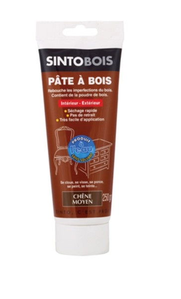 Pâte à bois à l'eau Chêne Moyen Tube de 250 grammes - 37100 Pâte à bois à l'eau Chêne Moyen Tube de 250 grammes - 37100