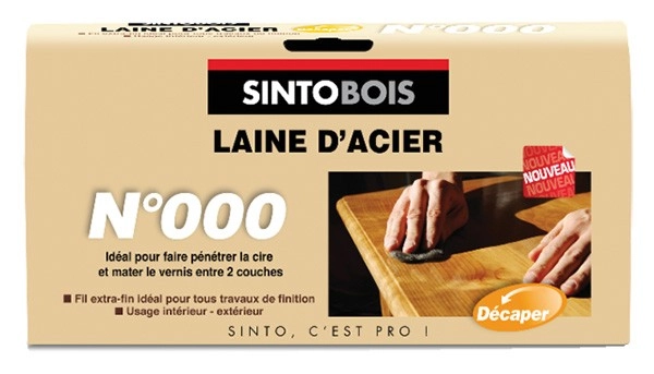 Laine d'acier SINTO N°000 - 817000 Laine d'acier SINTO N°000 - 817000
