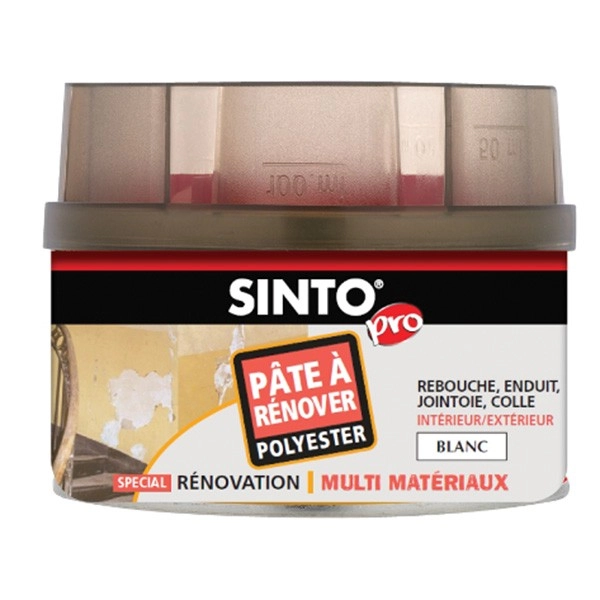 Pâte à rénover SINTO SA - Blanc - Boîte 170ml - 820150 Pâte à rénover SINTO SA - Blanc - Boîte 170ml - 820150