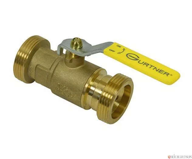 Robinet d'arrêt GURTNER DN15 Mâle - G3/4' - Avec poignée - 24000.K