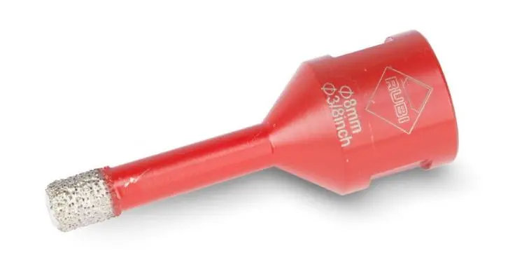 Trépan DRYGRES Ø8 mm sur meuleuse RUBI - 5989