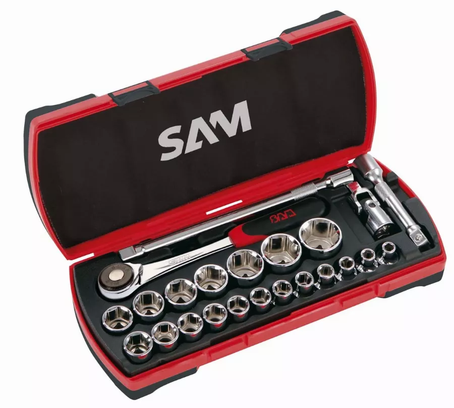 Coffret de 23 douilles et accessoires SAM - 75SH23 Coffret de 23 douilles et accessoires SAM - 75SH23