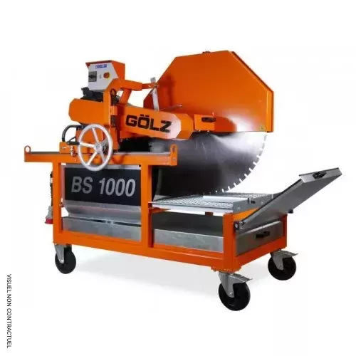 Scie électrique triphasée de maçon BS1000 400V 7.5W 50 HZ + 1 disque BS30 1000MM - GOLZ - 2829002020