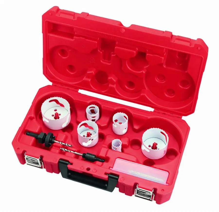 Coffret de 10 Scie cloche 4/6 MILWAUKEE - Ø 25/32/40/54/68/76 mm - 49224201