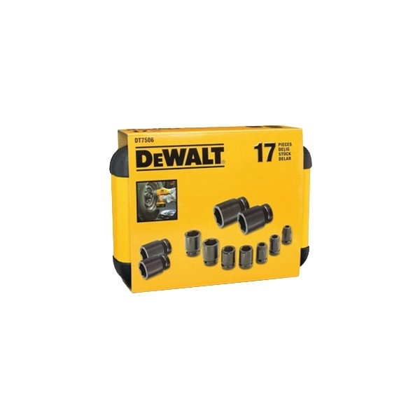 Jeu de douilles à impacts 17 pièces - DEWALT - DT7506 Jeu de douilles à impacts 17 pièces - DEWALT - DT7506