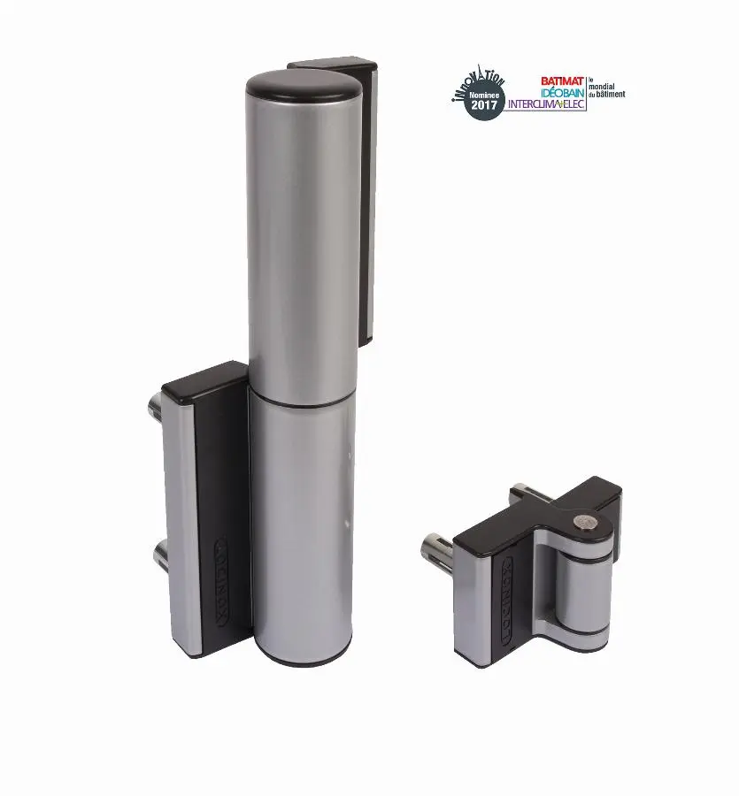 Charnière LOCINOX compact avec rappel de fermeture hydraulique - TIGER-ZILV
