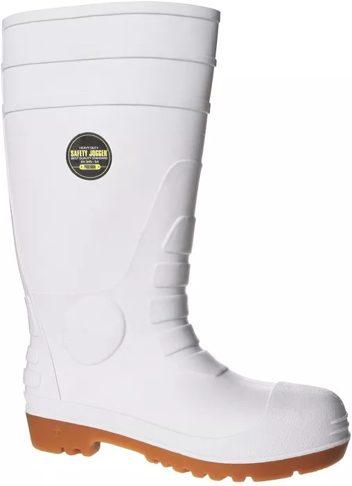 Bottes de Sécurité POSEIDON en PVC blanche - SAFETY JOGGER