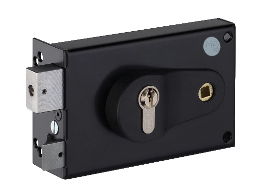 Serrure en applique horizontale - Réglable 52/60 mm - Fouillot gauche - Cylindre euro - ND10 9772