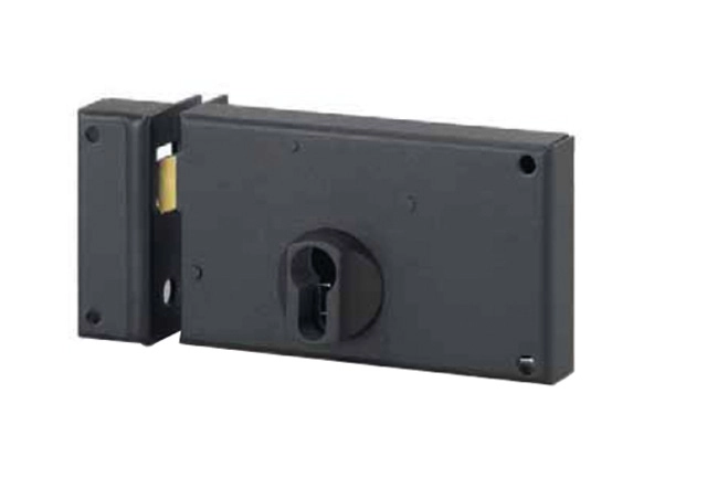 Serrure en applique pour cylindre profilé à crochet 140x83 mm THIRARD - Gauche - 8128