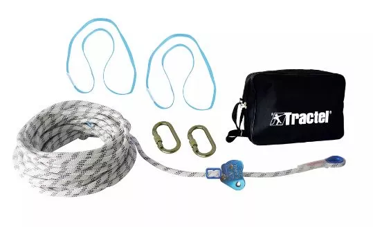 Ligne de vie temporaire 18 m TEMPO 3 TRACTEL pour 3 utilisateurs - 62862 Ligne de vie temporaire 18 m TEMPO 3 TRACTEL pour 3 utilisateurs - 62862