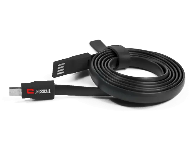 Câble USB CROSSCALL - Câble plat 1.20m - CP.PE.NR000
