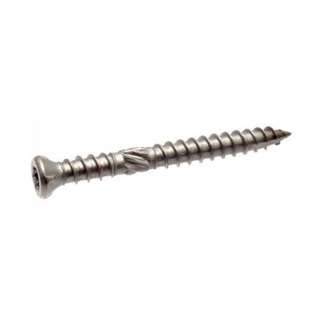Boîte 200 Vis terrasse tête fraisée réduite inox A2 Torx ACTON - Double filet 5x50 - 623275X50        