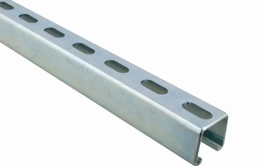 Rail de montage WALRAVEN BIS RapidStrut - 41 x 21/2.0 mm - Barre de 2 mètres - 6505222